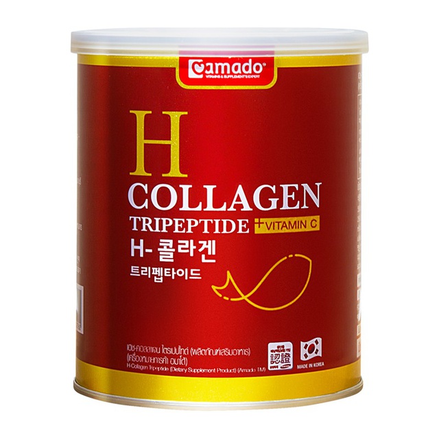 Amado H Collagen อมาโด้ เอช คอลลาเจน พรีเมี่ยม (110 กรัม X 1 กระป๋อง). 