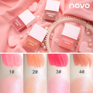 NOVO Juice Liquid Blusher Waterproof Shiny Face Blusher โนโว จูส ลิควิด บลัชเชอร์ no.5267