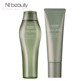 Shiseido sublimic fuente forte shampoo + treatment ชิเชโด้ ซับลิมิก เฟนเต้ ฟอร์เต้ แชมพู และ ทรีทเม้นท์ ขจัด รังแค