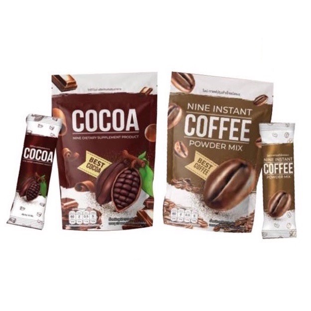 คอฟฟี่ไนน์/โกโก้ไนน์ | Coffee Nine/Cocoa Nine[ราคา 1ห่อ]