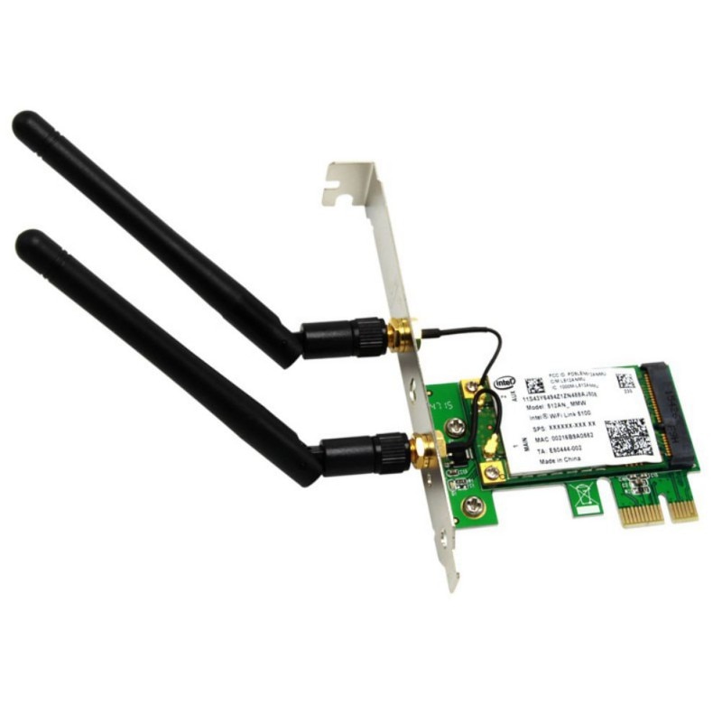 Dual Band 2.45Ghz WiFi PCIE Network Card 450Mbps PC Desktop High