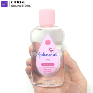 Johnsons baby oil จอห์นสัน เบบี้ออยล์ บำรุงผิว 125มล.