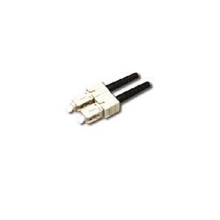 Link UF-0006 SC Duplex Multimode, Zirconia Fiber Optic Connector, Black Boot 0.9, 3.0 mm diameter Cable