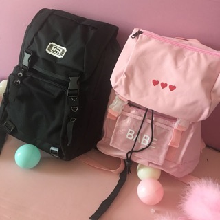 ‼️ส่งฟรี‼️babe girl backpack  รุ่นนี้เป้นเป้สำหรับคนชอบใส่ของหนักจุของเยอะ มีช่องและซัพพอร์ทรองรับน้ำหนักหลายจุด