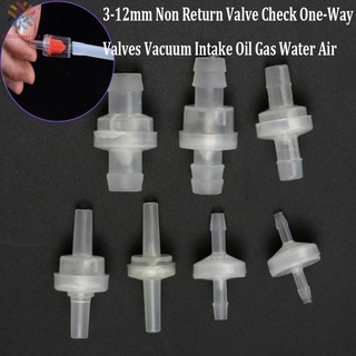 WHOOPS~One Way Check Valve. 1 Pcs One Way Plastic Valve Water Air White 3mm To 12mm#whoopstore