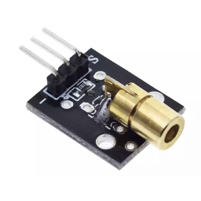 12  KY-008 650nm Laser sensor Module 6mm 5V 5mW Red Laser Dot Diode Copper Head for arduino DIY Kit