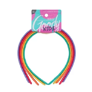 Goody ที่คาดผม 32113 Girls Classics Fabric Headband - คละสีใหม่ (5 ชิ้น)
