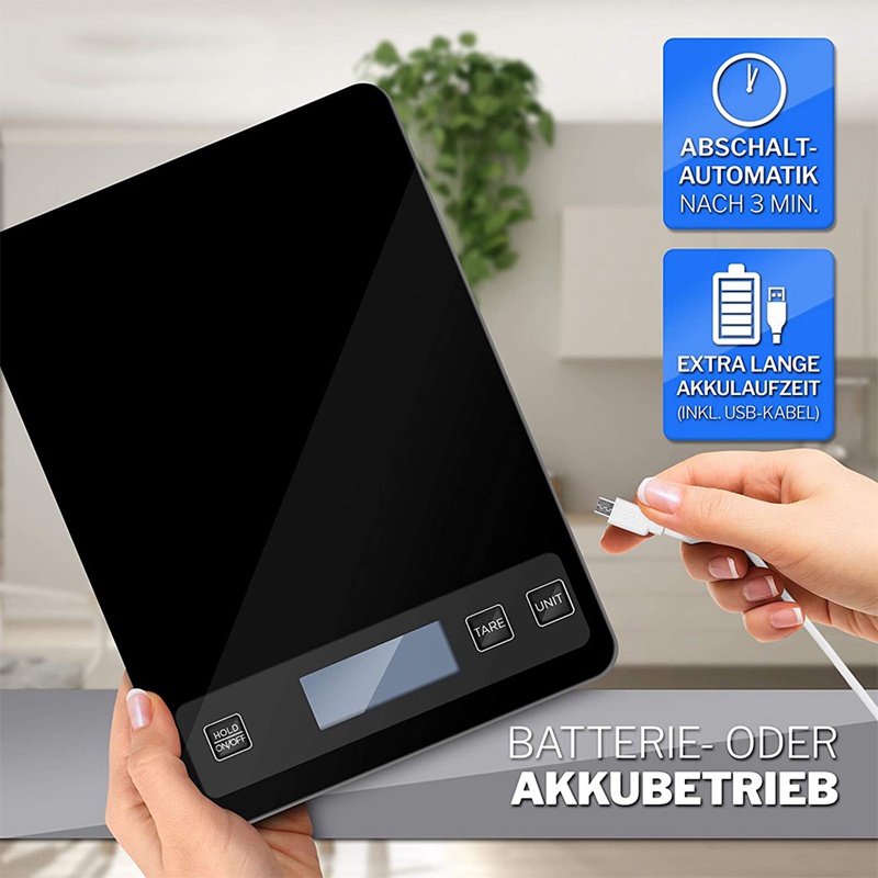 LO9T Hot Kitchen Scales Digital Kitchen Scales 15Kg USB Charging Baking