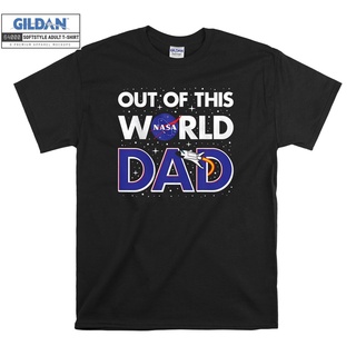 T-shirt  Gildan เสื้อยืด โอเวอร์ไซซ์ พิมพ์ลาย NASA Out Of This World Dad สําหรับเด็ก ทุกเพศ 7125S-5XL