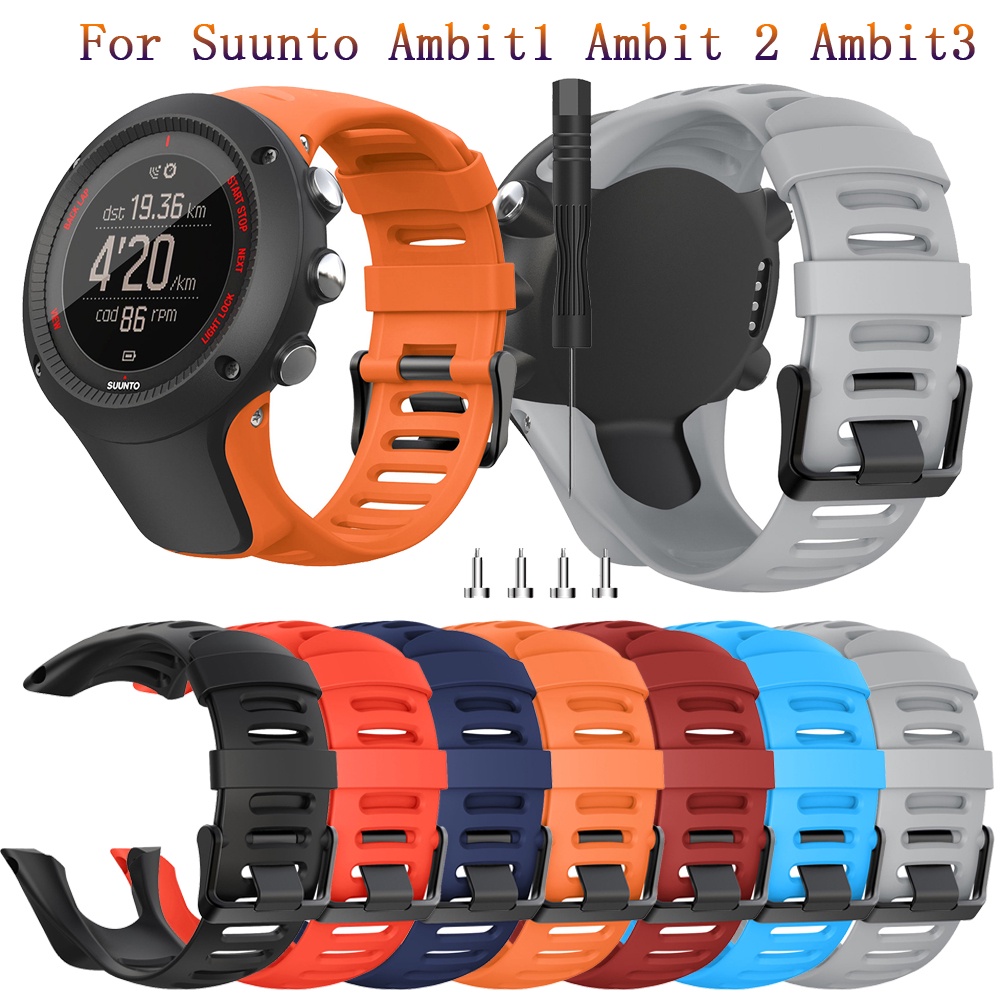 ใหม่ สายนาฬิกาข้อมือ ซิลิโคนนิ่ม แฟชั่น อุปกรณ์เสริม แบบเปลี่ยน สําหรับ Suunto Ambit1 Ambit 2 2R 2S Ambit3 3p 3s 3R