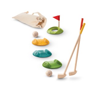 PlanToys ของเล่นไม้ แปลนทอยส์ ชุดกอล์ฟ MINI GOLF FULL SET (3y+)