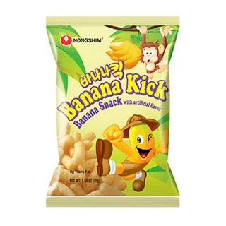 NONGSHIM BANANA KICK นงชิม บานานา คิก (ขนมอบกรอบรสกล้วยหอม)