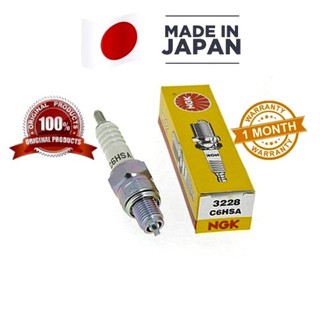 หัวเทียน NGK C6HSA สำหรับ Honda Dream , Wave100, Wave110, Wave-Z, Nice100-110