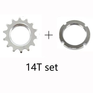 เฟืองหลังจักรยาน fix gear/single speed ขนาดฟัน 13T/14T/15T/16T/17T/18T พร้อมแหวนล็อคเฟือง