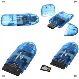 (gav) อะแดปเตอร์การ์ดรีดเดอร์ Usb สําหรับ mmc sd sdhc tf to 64