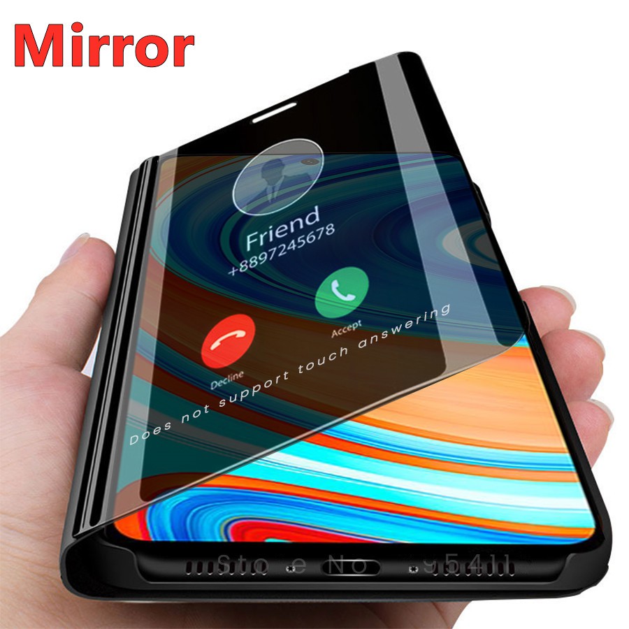 Luxury Mirror Smart Flip Stand Case For OPPO Realme7 Realme 7 Pro i C17 7i realme7i Narzo 20 Pro Phone Cases Back Cover Casing