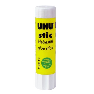 กาวแท่ง 8.2 กรัม สีขาว UHU 185 Glue stick 8.2 g. White UHU 185