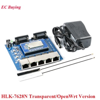 Hlk-7628n ชุดบอร์ดโมดูลทดลอง พอร์ตอนุกรม เป็นโมดูล WiFi ไร้สาย MT7628 แบบใส OpenWrt Version