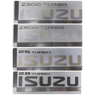 สติ๊กเกอร์แบบดั้งเดิม ติดฝาท้าย ISUZU TFR 2.5TURBO 2.8TURBO 2500TURBO 2800TURBO sticker ติดรถ แต่งรถ อีซูซุ 2.5 TURBO