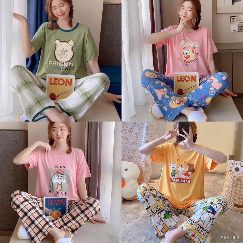 ชุดนอนลายการ์ตูน ลายน่ารัก แขนยาว-ขายาว - sleepycute.nb - ThaiPick