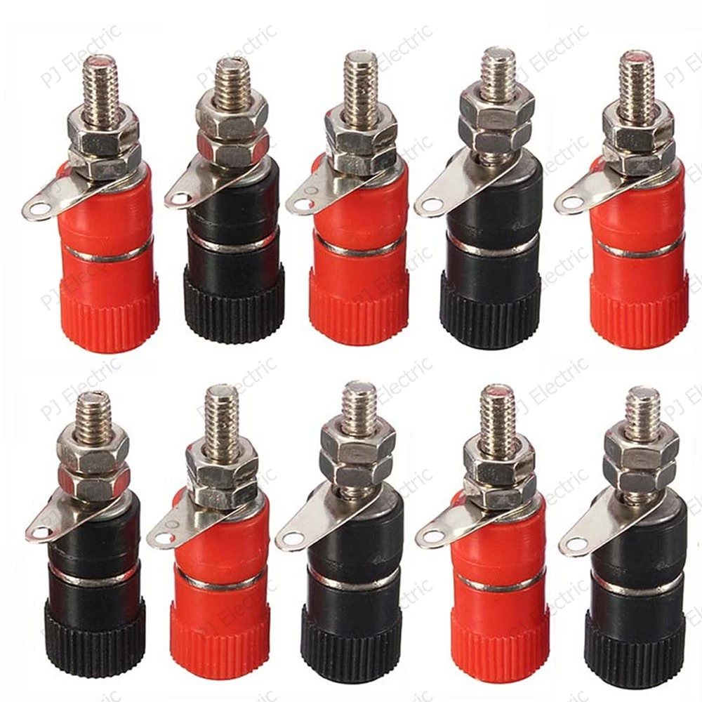 10 ชิ้น บานานาปลั๊กตัวเมีย (Banana Socket) ,ไบดิ้งโพส (Binding Post) ขนาด 4 มิลลิเมตร