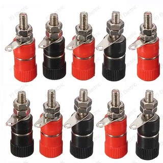10 ชิ้น บานานาปลั๊กตัวเมีย (Banana Socket) ,ไบดิ้งโพส (Binding Post) ขนาด 4 มิลลิเมตร
