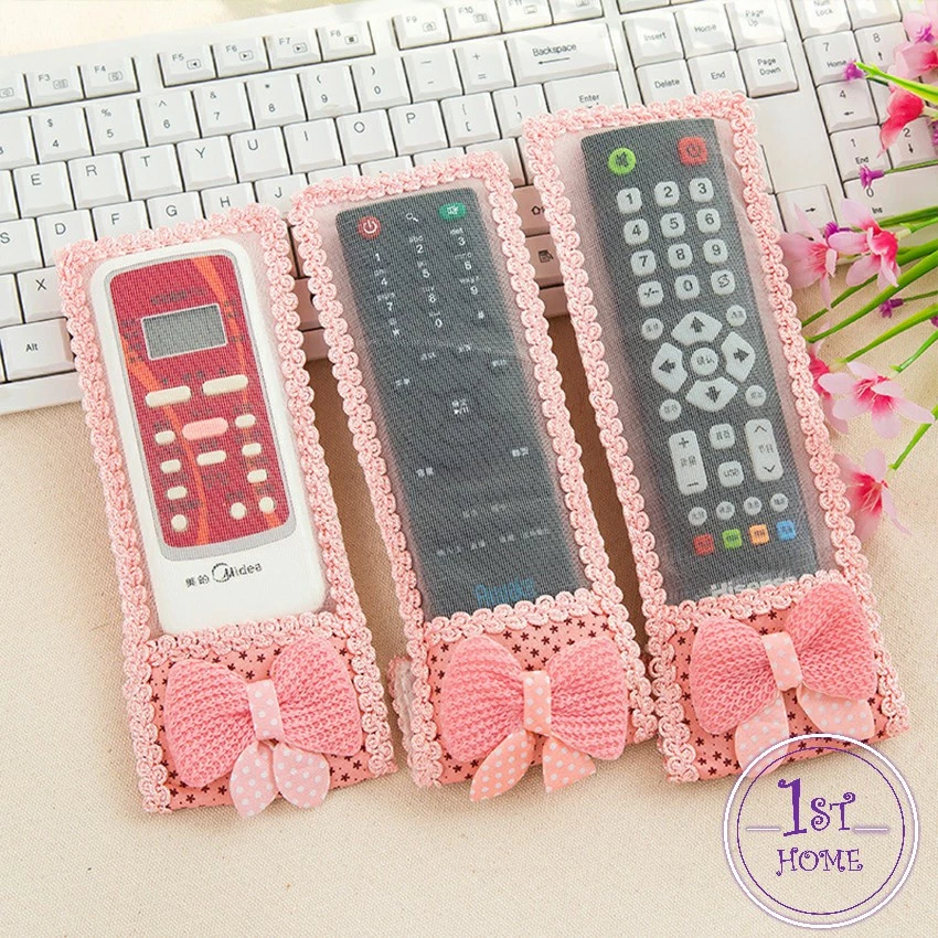 ประดับโบว์ มุ้งมิ้ง ซองใส่รีโมตคอนโทรล น่ารัก Remote control cover