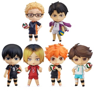 NENDOROID Haikyuu ! ! Hinata Shoyo Tobio Kageyama Kei Tsukishima Oikawa Tooru Kozume Kenma Ushijima Wakatoshi PVC Action Figure Model Toy10cm