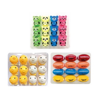 กบเหลาดินสอ 12 ชิ้น คละแบบ101360Pencial Sharpener Mixed Designs 12 Pcs/Pack