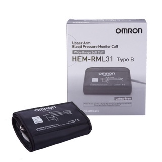 Omron Wide Range Soft Cuff HEM-RML31 ออมรอน ผ้าพันแขน Cuff Size M-L ขนาด 22 - 42 cm จำนวน 1 ชิ้น 10095