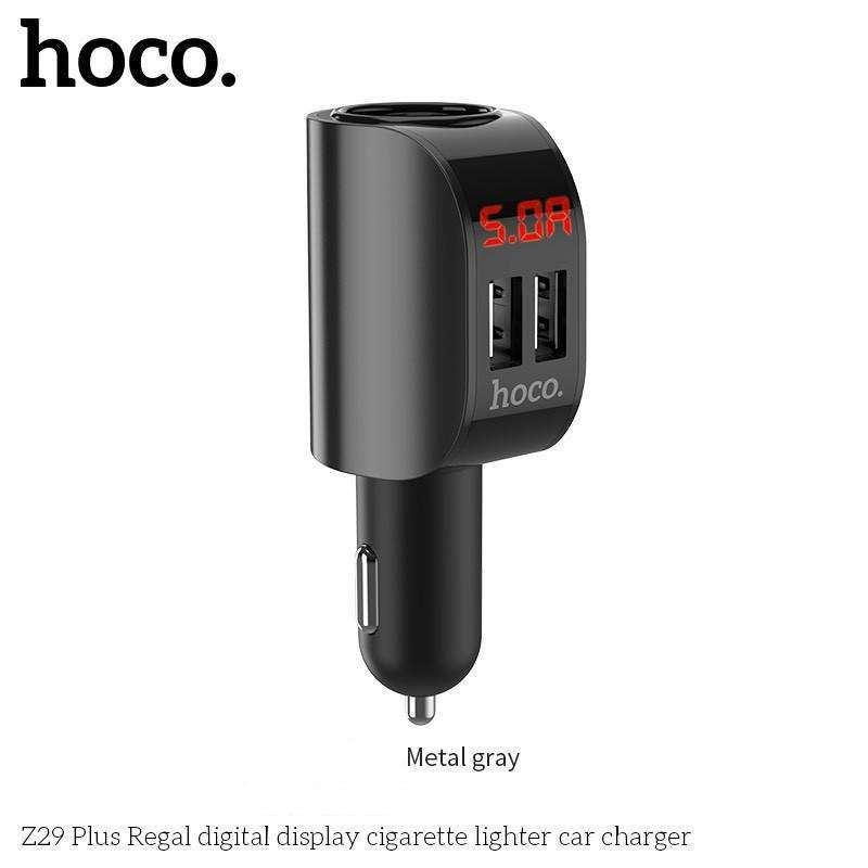 Hoco Z29 Plus ที่ชาร์จในรถ Regal Digital Display Car Charger(แท้100%)