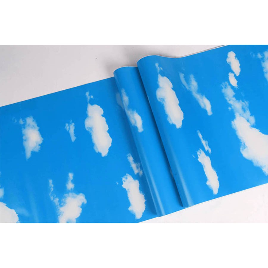 วอลเปเปอร์สติ๊กเกอร์ Blue Cloud Motif 9 เมตร