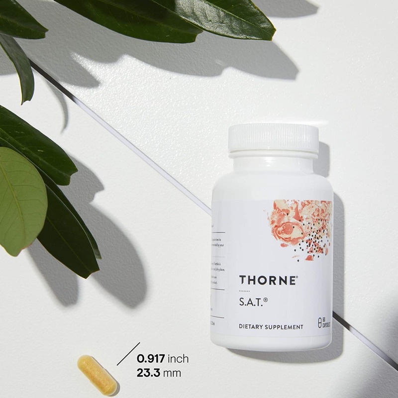 Thorne Research - S.A.T. - Silymarin, Artichoke, and Turmeric Extracts for Liver Support - 60 Capsule
