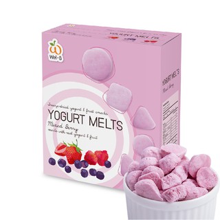 Wel-B Yogurt Melts Mixed Berry 25g. (โยเกิร์ตกรอบ มิกซ์เบอร์รี่ 25 กรัม) - ขนมเด็ก โยเกิร์ตฟรีตดราย โยเกิร์ตกรอบ