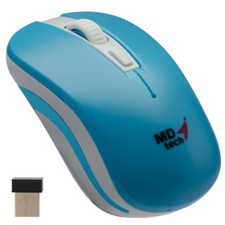 Wireless Optical Mouse USB MD-TECH (RF-134) Blue/White