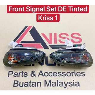 Modenas KRISS KRISS110 KRISS 1 KRISS 2 เซตสัญญาณไฟหน้า ไฟสัญญาณดีแพน DE TINTED SMOKE