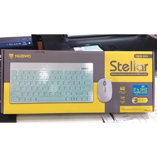 KEYBOARD &amp; MOUSE (คีย์บอร์ดและเมาส์ไร้สาย) NUBWO MINI STELLAR (NKM-624)