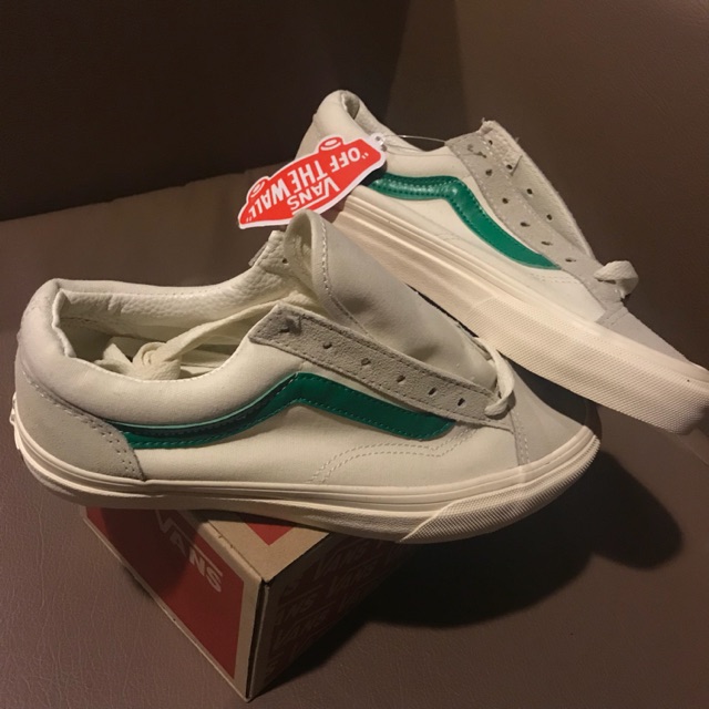 vans style 36 marshmallow green