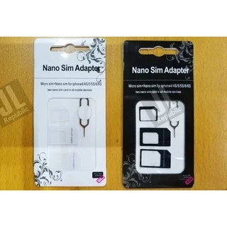 ซิมการ์ดอะแดปเตอร์ สำหรับโทรศัพท์มือถือ แบบ 4 in 1
