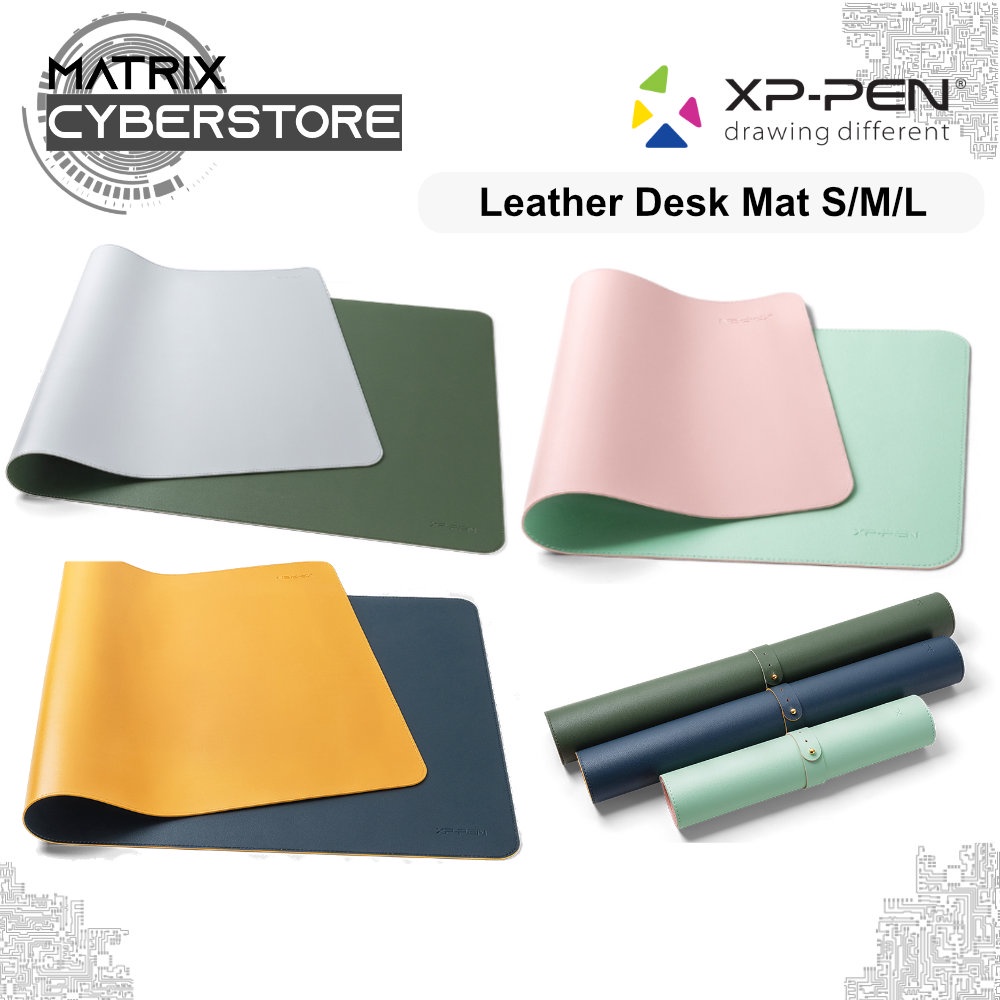 XP-PEN Leather S/M/L Dual-Sided Waterproof Office Desk Mouse Pad Writing Mat XPPEN