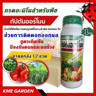 🌼ขายยกลัง🌼  กัปตันออร์โมน ขนาด 1 ลิตร ยกลัง 12ขวด กรดอะมิโน กรดอะมิโนสำหรับพืช สูตรเข้มเข้น ป้องกันดอกและผลร่วง ช่วยกา