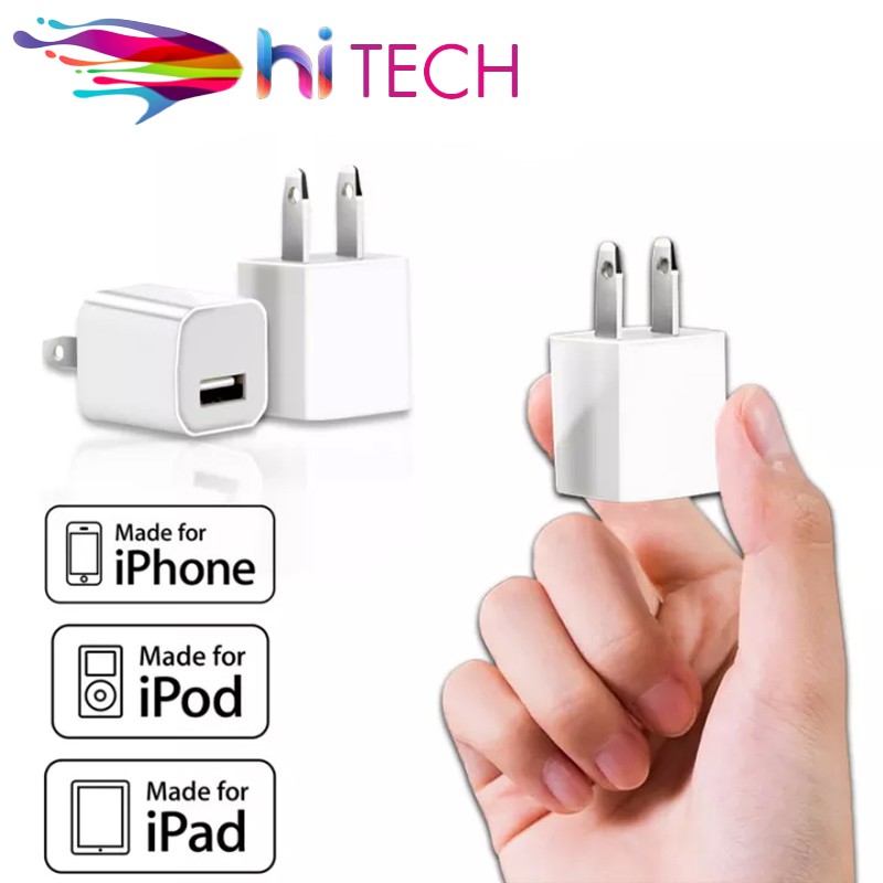 RP หัวชาร์จ 5W สำหรับไอโฟน ของแท้ ใช้ได้กับ i5/5S/6/6P/7/7+/8/8+/X,Xs,XR,XsMax รับประกัน1ปี BY HITEC