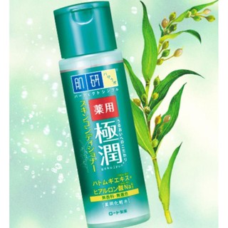 Hada Labo Blemish &amp; Oil Control Hydrating Lotion ACNE ฮาดะ ลาโบะ โลชั่นปองกันสิว สีเขียว 170ml.