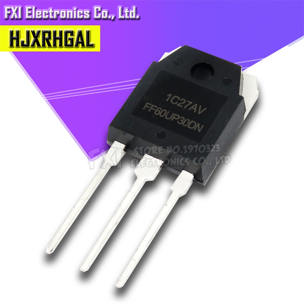 5PCS FF60UP30DN TO-3P FFA60UP30DN F60UP30DN TO3P FF60UP30 60UP30 300V 60A ทรานซิสเตอร์