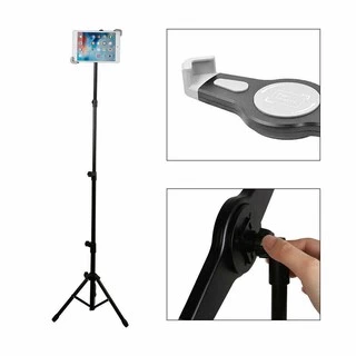 ขาตั้ง สำหรับi Pad,แท็บเล็ต หมุนได้ 360 องศา ขาตั้งที่จับ แท็บเล็ต สำหรับi Pad tripod Stand 🌷(กล่องขาว)