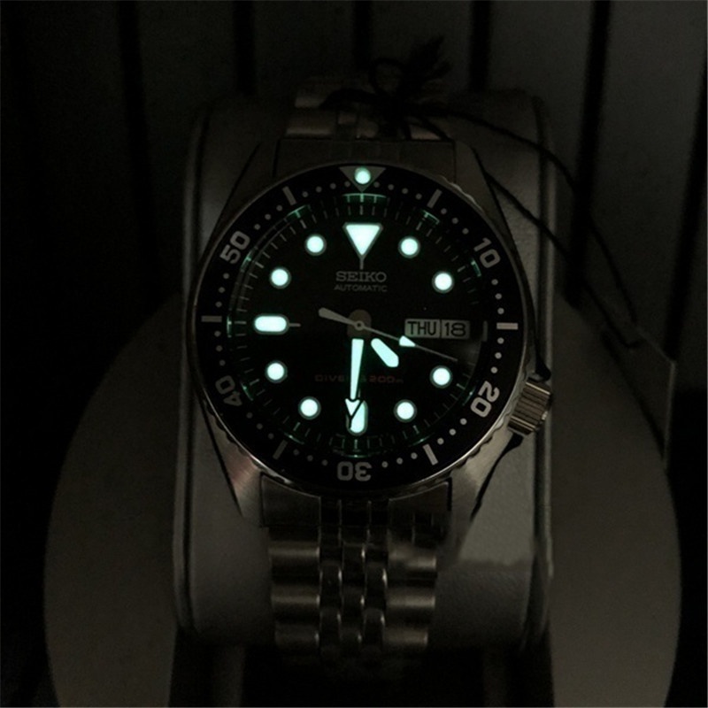 2020 SEIKO  SKX007 Mens Water Ghost Mechanical Watch Professional Diving Automatic Mechanical Watch with Gift