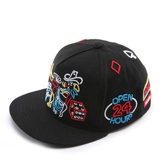 PREMI3R Outlet หมวก Cap snapback  - NEON POKER