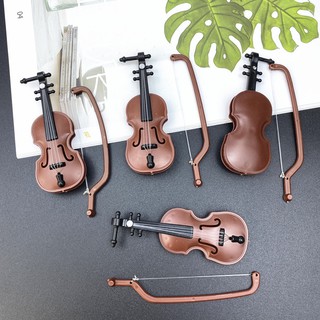 [Handmade mobile phone case] Mini violin Christmas accessories small pendants small crafts DIY decorations 3.2*8.5CM