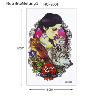 [NutriliteMelting1] ใหม่ รอยสักชั่วคราว ลายกะโหลก แฟชั่น 1 แผ่น [TH]