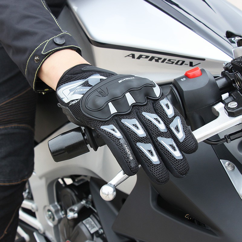 Suomy ถุงมือฤดูร้อนหน้าจอสัมผัสถุงมือแข่งรถมอเตอร์ไซค์อัลไพน์ผู้ชายผู้หญิง Moto เกียร์ป้องกันถุงมือมอเตอร์ไซด์